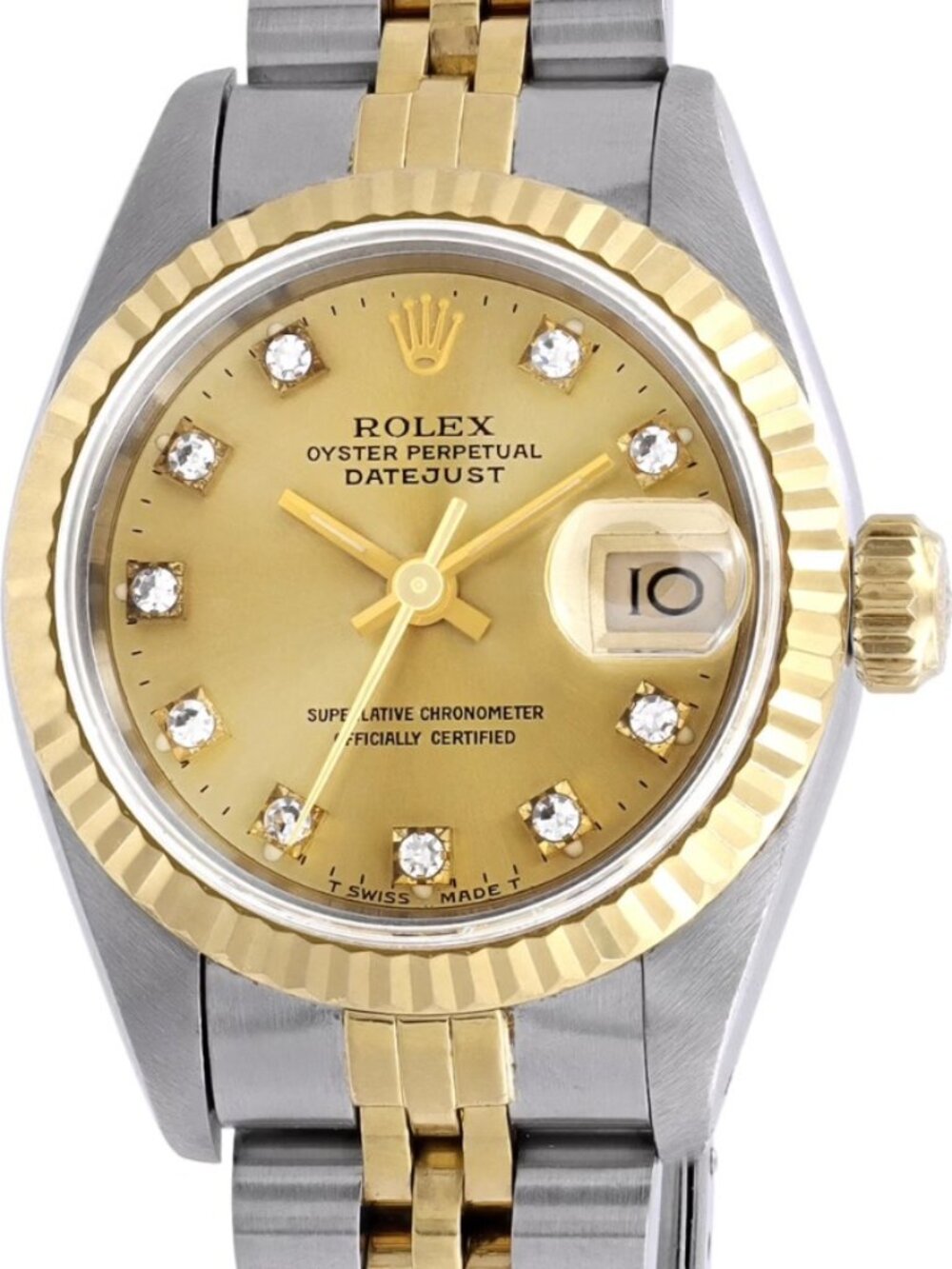 Rolex Watch Datejust Diamond Dial 26mm Stainless Steel 69173